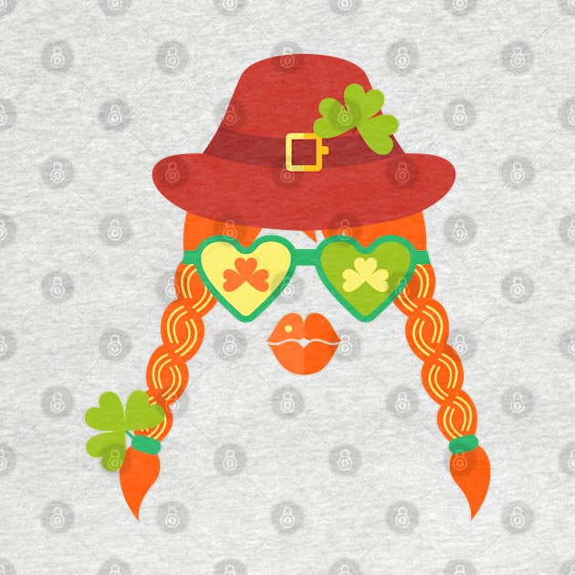 Irish Girl Character Saint Patricks Day Humor by creative